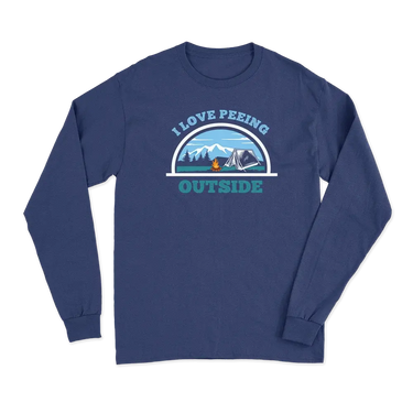 I Love Peeing Outside Men Long Sleeve T-Shirt